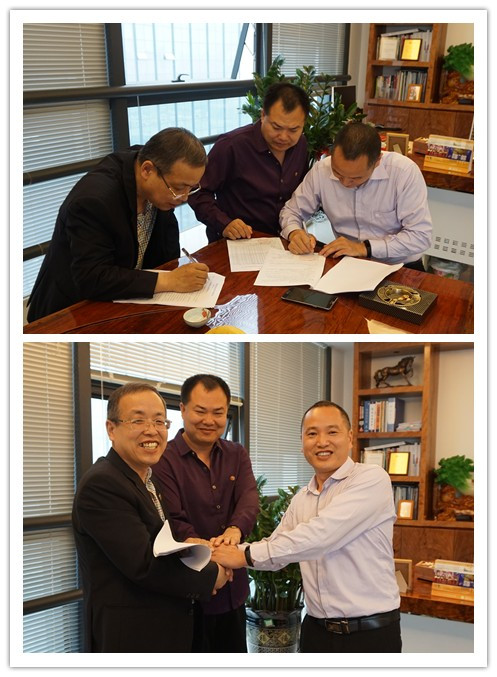 梁董與鄭社長對漆強品牌發展非常滿意及肯定 梁董與鄭社長對漆強品牌發展非常滿意及肯定